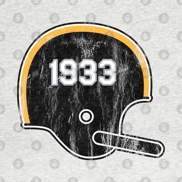 Pittsburgh Steelers Year Founded Vintage Helmet by Rad Love